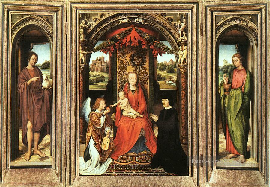 Triptychon 1485 Niederländische Hans Memling Ölgemälde